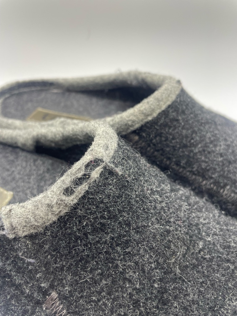 Taos Footwear Women's Charcoal Gray Wool Slip-On Clogs - Picture 3 of 6